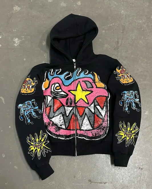 Streetwear Zipper Hoodie