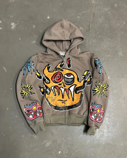 Streetwear Zipper Hoodie