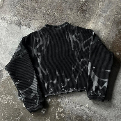 Black Gothic Long Sleeve Sweater